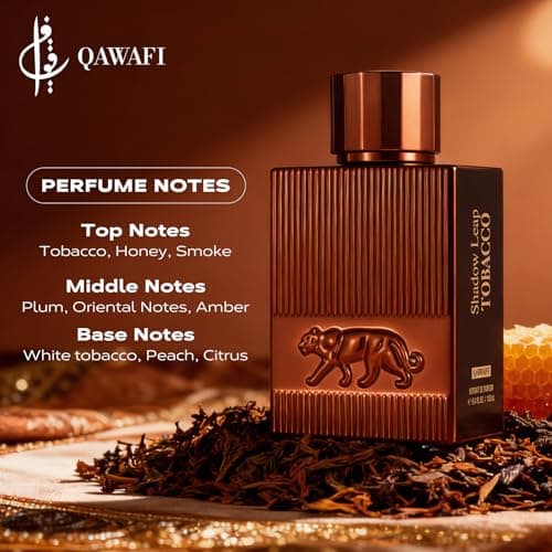 QAWAFI - Shadow Leap-Tobacco, Long-Lasting Perfume For Men, Tobacco, Honey, Clean Ingredients, Fragrance - Spray 100 ml | 3.4 fl. Oz - Thumbnail 2