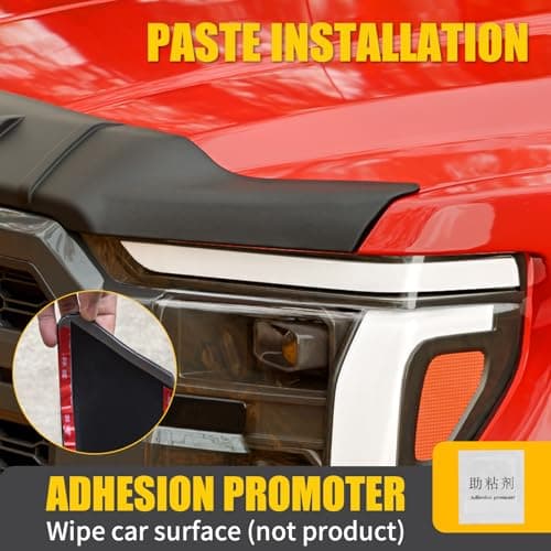 Maxzina TPE Hood Protector Compatible with 2021-2025 2026 Ford F150 XL/STX/XLT/Lariat Hood Shield TPE Bug Deflector Bug Guard for 2024 Ford F-150 Accessories - Thumbnail 6