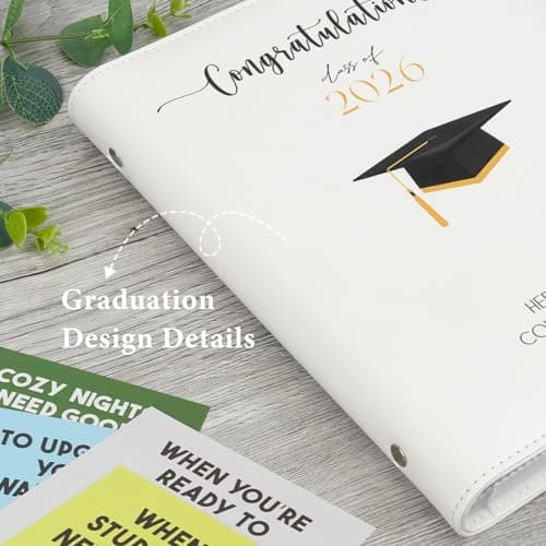 2026 Graduation Gifts - Graduation Photo Album with 24 Pages - High School Graduation Gift Card Book - First Year of College Survival Kit from Parents for Her Him Women Men Girls Boys Teens Students - Thumbnail 4