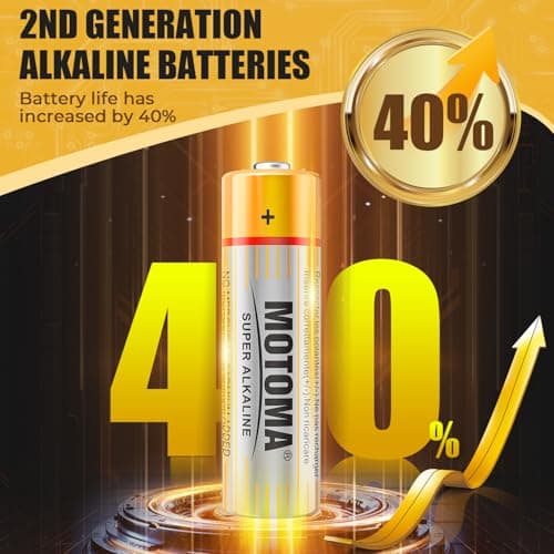MOTOMA AA Batteries 48Pack 1920mAh Alkaline Double A Batteries 10 Year Shelf Life AA Battery Long Lasting Power Batteries AA for Alarm Clocks Remotes Electronic Devices - Thumbnail 2