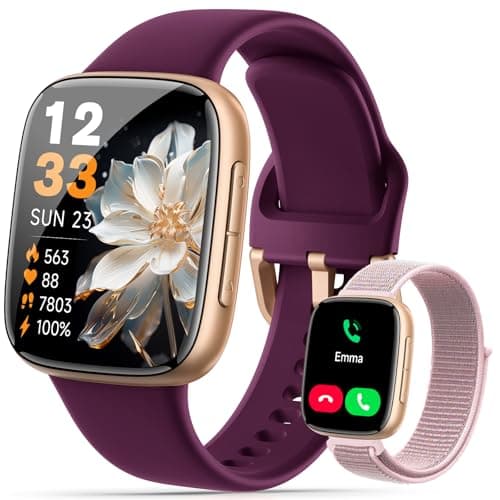 Smart Watches for Women for iPhone & Android Phones, 1.85"AMOLED Smart Watch with Heart Rate/ SpO2/ Sleep Monitor,3ATM Waterproof, Calls & Messages, 120+ Sports Modes FitnessWatch, Dynamic Dials - Image 1