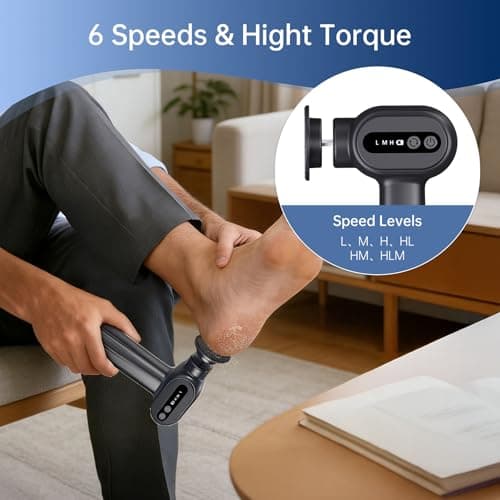 Electric Callus Remover for Feet - Rechargeable Foot Sander, 6 Speeds, Replaceable Sandpaper Professional Foot Grinder, Cordless Electric Foot File Pedicure Tools for Dead Skin, Cracked Heels - Thumbnail 5