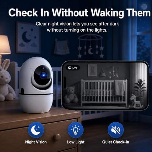 5G Indoor Camera for Home Security, 2K Pet Camera with Phone App, 360° PTZ Indoor Camera for Baby MonitorDog Camera Motion Detection, 2-Way Audio, Night Vision, Cloud&SD Card Storage, Works w/Alexa - Thumbnail 5