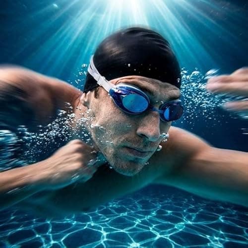 PHELRENA Swimming Goggles, Professional Swim Goggles Anti Fog UV Protection No Leaking for Adult Men Women Kids - Thumbnail 3