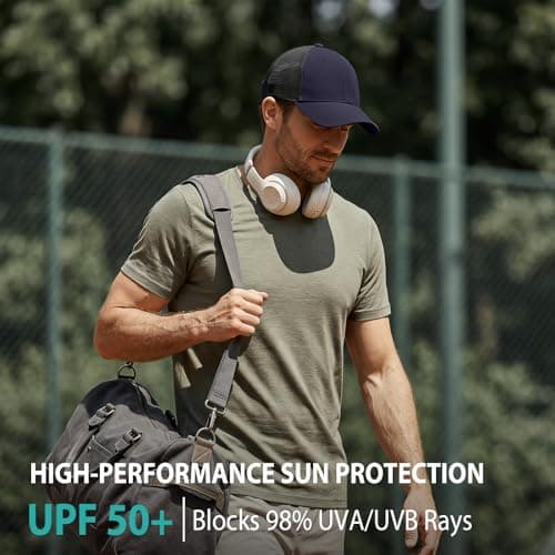 AOPREL Cloud-Touch Trucker Hat - High-Density Structured Mesh Baseball Cap Men & Women，Shape-Retaining Breathable UPF 50+ - Thumbnail 4