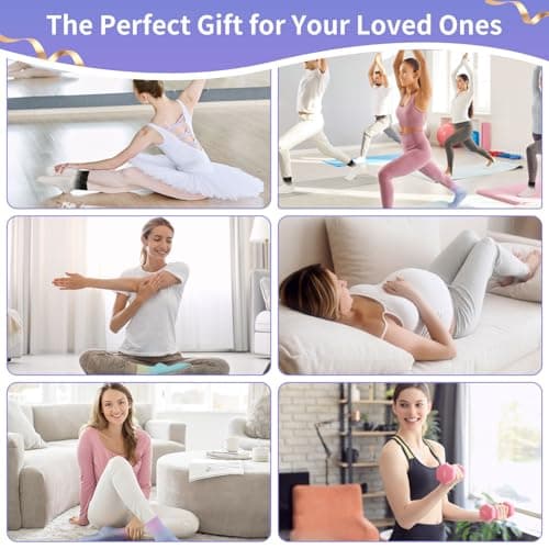 GIAG.IO Cute Pilates Socks, Pilates Socks with Grips 5 Pairs for Women Non-slip Yoga Sock Size 7-9 for Barre Ballet Barefoot Workout (White) - Thumbnail 5