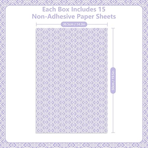 SCENTORINI Scented Drawer Liners for Dresser, 15 Sheets Lavender Scent Shelf Paper Liners, Non-Adhesive 14.3x19.5 Inch, for Home Fragrant Bedroom Drawer Closet Shelves - Thumbnail 5