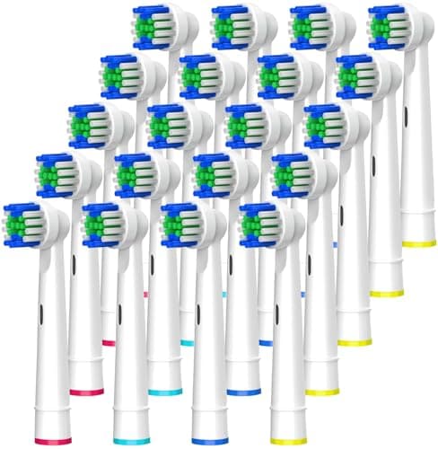 FIRIK Electric Toothbrush Replacement Heads, 20 Pcs Compatible with Oral B Braun, Professional Brush Heads for Oral B Replacement Heads Refill 7000/Pro 1000/9600/500/3000/8000 - Image 1