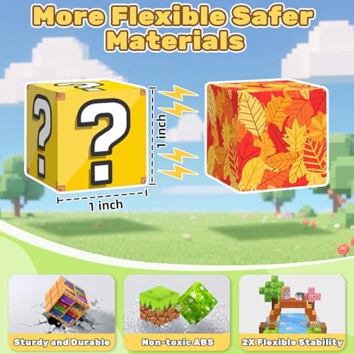 LionFuny Magnetic Blocks, 300Pcs Magnetic Building Blocks Sets, STEM Montessori Stacking Sensory Education Magnet Toys for Kids Toddlers Boys Girls Ages 3 4 5 6 7 8-12 Birthday Gifts, 1" Large Size - Thumbnail 2