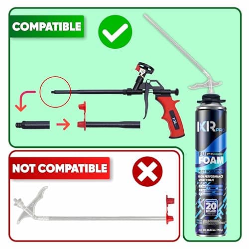 ixirpro Spray Foam Insulation Can (26.46 oz. / 750 g) Expanding Sealant, Closed Cell Spray Foam Heat Acoustic Insulation, High Density, Walls Ceiling Windows Doors - Thumbnail 3