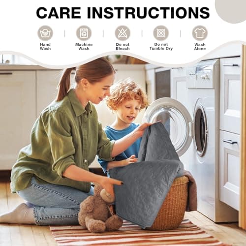 VANSOFY 100% Waterproof Recliner Sofa Covers, Couch Covers with Non-Slip Granule, 3-Piece Washable Reclining Sofa Cover with Pocket Furniture Protector for Kids, Pets（Dark Gray,3 Seater） - Thumbnail 6