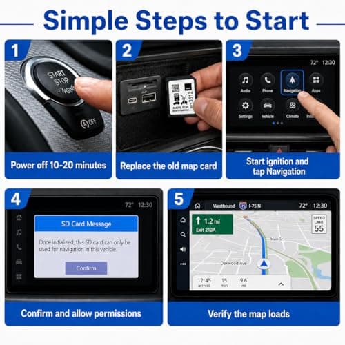 Premium 2025 Navigation SD Card Update, Latest Map for 2019-2023 GM Vehicles with Buick, Cadillac, Chevrolet, GMC, USA/CAN/MEX, Part 8571 3512 (10 Year Warranty) - Thumbnail 4