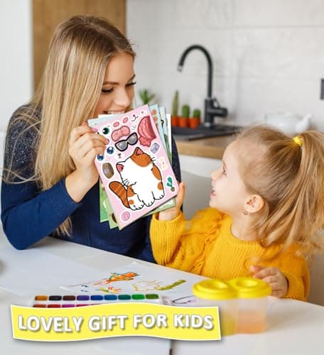 HSHFAMIIY 24 PCS Animal Face Stickers – DIY Decorative Animal Character Stickers for Crafts, Scrapbooking, Party Decorations, Gift Wrapping & Holiday Projects - Thumbnail 6