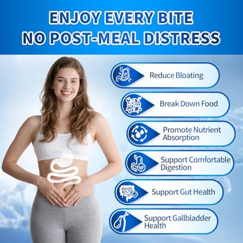 VivoNu Digestive Enzymes | 22 Enzymes with Organic Prebiotics & Probiotics | Supports Digestion* of Protein, Carbs, Fiber & Dairy | 180 Capsules - Thumbnail 2