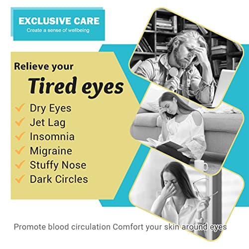 16-Pack Steam Eye Masks for Dry Eyes, Jasmine Warm Eye Mask for Tired Eyes, Relief Fatigue & Dark Circle, Heat Sleep Mask for Puffy Eye, Disposable Eye Mask, Warm Compress for Eyes, Travel Ready - Thumbnail 2
