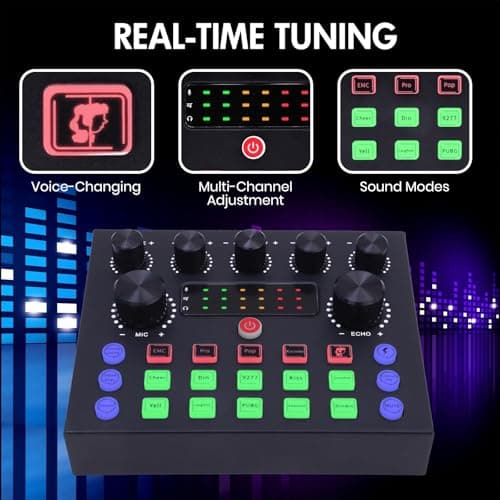 ALSO GO Upgraded Podcast Equipment Bundle for 2, Podcast Equipment with BM-800 Microphone & V8s Sound Card, Podcast Microphone Bundle for Podcasting, Recording, Singing, Streaming and Gaming - Thumbnail 3