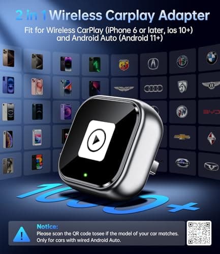 YUHUO Wireless Carplay Adapter, Wired CarPlay to Wireless,Mini USB Design for Car Play&Android Auto, 2025 Upgrade Easy Use Fast Stable Connection for iPhone (Gray) - Thumbnail 6