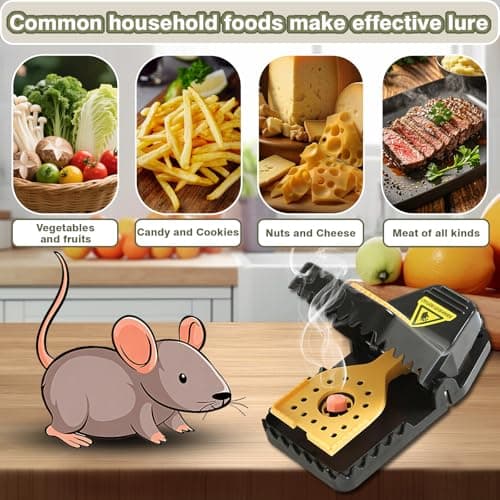 Mouse Traps - Rat Trap Quick Effectively best Mouse Trap [New update] mousetraps used indoor & outdoor reusable mouse traps, snap traps for mice traps used basement/garage/attic etc 9set(2L+6s+1*clip) - Thumbnail 4