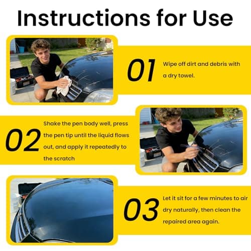 Magic Car Scratch Remover Pen, Car Scratch Removal Pen for All Car Colors, Scratch Repair Pen, Easy DIY Paint Repair Kit, Quick Fix for Wear Swirl Marks And Scuffs, 2PCS - Thumbnail 5
