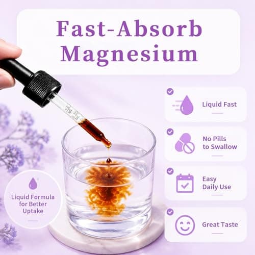 (2 Pack) Magnesium Taurate Liquid Drops for Heart Health, Muscle & Nerve Support, Liquid Magnesium with Taurine, Vitamin B6 & Citrus Bergamot, Vegan, Non-GMO, Gluten Free, Pineapple Flavor, 2 Fl Oz - Thumbnail 6