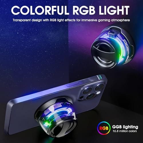 Xpoovv Magnetic Bluetooth Speakers,Small Bluetooth Speaker with Multi-RGB Color Light and Phone Holder for Metal Surface, Perfect Mini Speaker for Shower,Room,Bike,Car,Outdoor Gifts for Teens - Thumbnail 4