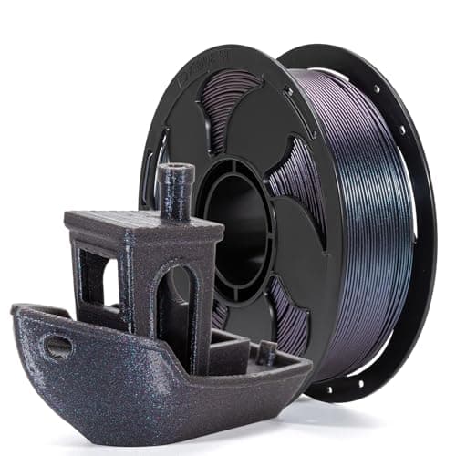 Chameleon Twilight Black 1.75mm PLA Filament with Glitter Sparkle, Color Change PLA Filament Rod 1kg (2.2lbs) Spool Beginner Friendly Perfectly Hide The Layer Line - Image 1