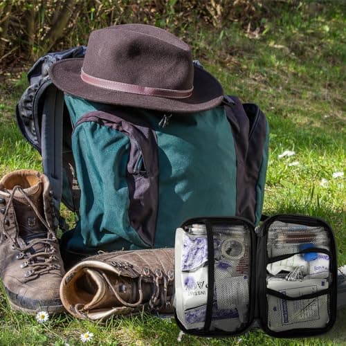 276Pcs First-Aid Kit Emergency-Kit Home-Car - First Aid Kits Emergency Kit Home Essentials for Dorm Room First-Aid Kit Emergency Necessities for Boat Hiking Skating, Black YIDERBO - Thumbnail 3