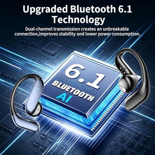 AI Translation Earbuds Real Time - Translator Headphones 198 Languages, Audifonos Traductores Inglés Español Translating Headsets Wireless Bluetooth 6.1 for Travel, Meeting & Learning - Classic Black - Thumbnail 3
