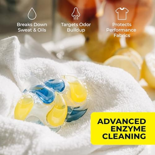 Laundry Labs PowerPax Athletics 5-in-1 Laundry Detergent Pods, Cleaning for Everyday Laundry + Activewear, Enzyme Odor & Stain Remover, Heavy-Duty Freshening, Citrus Energy, 36 ct - Thumbnail 5