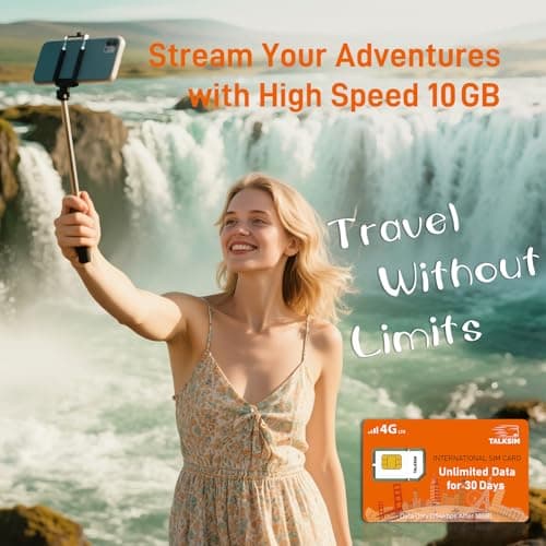 International Unlimited Data SIM Card 30 Days, 5G 4G LTE High Speed 10GB Data (After 256Kbps) for 51 Countries USA,UK,Europe,Asia,Oceania, for Unlocked WiFi Hotspot, Phones and Tablet–No Contract - Thumbnail 3