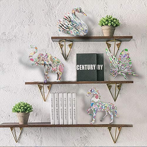 KAZOKU 3D Coloring Puzzle Set, Arts and Crafts for Girls&Boys Ages 6-12 Toys 4 Animals Puzzles Supplies Fun Painting Kit Kids Age 8 9 10 11 12 Birthday Children's Day Gift - Thumbnail 6