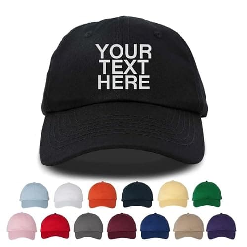 AfeilarSfltch Custom Baseball Cap with Your Text for Men Women, Custom Hat, Custom Hats Design Your Own Logo, Adjustable Custom Cap, Custom Ball Cap, Hats for Men, Customize Hat Multicolor - Thumbnail 2