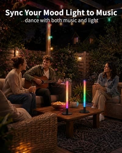FRIDEKO HOME RGB Light Bars, Smart Led Desk Light Bar for Room, TV Backlight with App & Remote Control, Ambient Lighting with Music Syncing for Gaming Desk Decor Accessories - Thumbnail 3