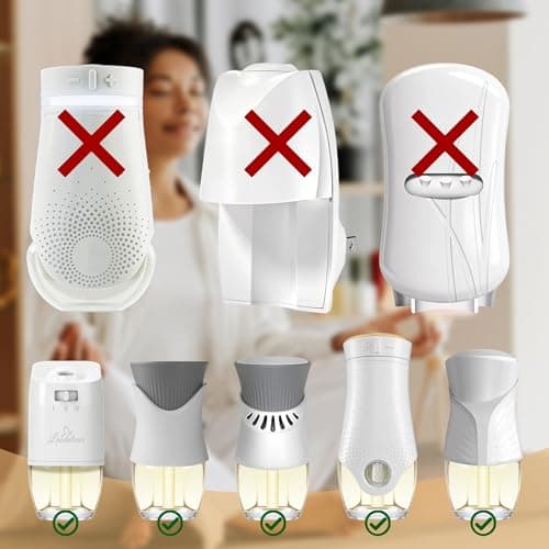 Plug In Air Freshener Refills for Home, 12 Count, Spruce, Caramel, Espresso & Raspberry Cinnamon Summer Scents for Bathroom & Office, Compatible with Air Wick & Glade, Not Include Glade Plus - Thumbnail 2