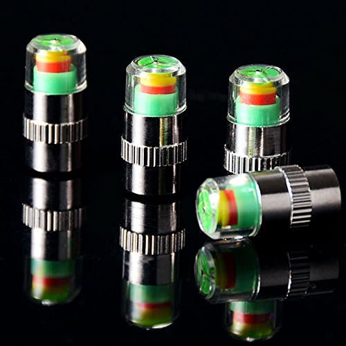 ANKI HAPPIGO 8Pcs 2.2Bar 32-to-35 PSI Car Tire Pressure Monitor Valve Stem Caps Sensor Indicator Easy to Read 3 Color Eye Alert - Thumbnail 3