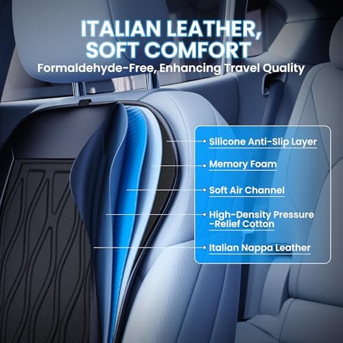 TOWTAMER 2025 Upgraded ICY Seat, Semiconductor Ventilated Cooling Car Seat Cover(Front Seat),12V-24V Cooling Car Seat Cushion with 3 Temp Modes,Universal Fit for SUV/Truck Accessories(Ice-Core Black) - Thumbnail 5