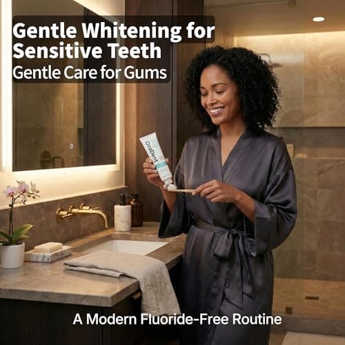 OreDent Fluoride Free 10% Nano Hydroxyapatite Sensitivity + Gum Care Toothpaste, Probiotic, Niacinamide, Sensitivity Relief, Xylitol, SLS Free, Cool Mint Flavor for Adults & Kids, 4.2 oz - Thumbnail 6