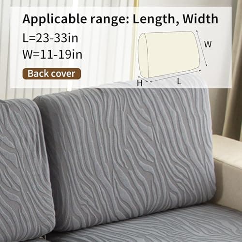 UWWGKK Modular Sofa Cover Sectional Couch Slipcovers for Dogs Pet Friendly - Thumbnail 5