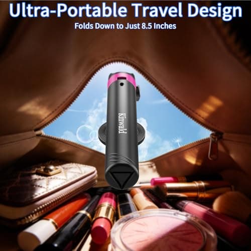 Kinwald 57" MagSafe Compatible Phone Tripod with Remote, Strong Magnetic Selfie Stick, Secure & Portable Tripod for iPhone Android, Travel Video Recording & Vlog (Black) - Thumbnail 6