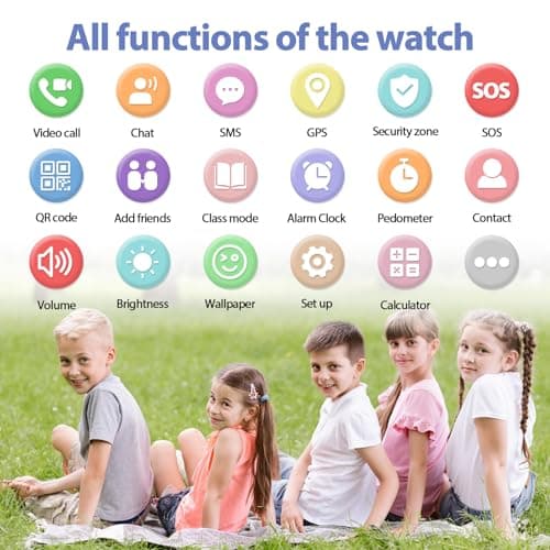 AXYWINBO Kids smart Watches for Boys Girls 4g GPS Call Text-Smart Watch for Kids Game Camera Pedometer Alarm Clock Calculator-Kid Watches Gifts for Boys Girls 4-12 Blue - Thumbnail 6