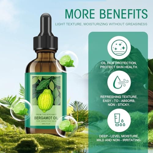 Bergamot Essential Oil - 100% Natural Bergamot Oil for Hair, Skin, Diffuser (1 Fl Oz) - Thumbnail 3
