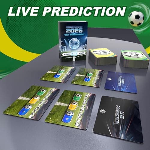 Mox Deck World Cup 2026 Soccer Cards Party Games - 90 Card Set Live Match Prediction Cards Game for Watch Parties & Game Nights, Fun Interactive Soccer Game for Fans - Thumbnail 6