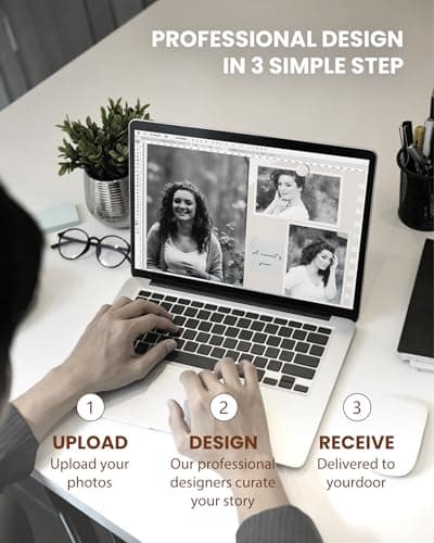 Custom Photo Book | 8x11" Hardcover Layflat with Glossy Waterproof Pages | 24 Premium Pages Holds 30-50 Photos (Up to 70 with Creative Layouts) | Wedding Album, Baby Memory Book, Scrapbook - Thumbnail 6