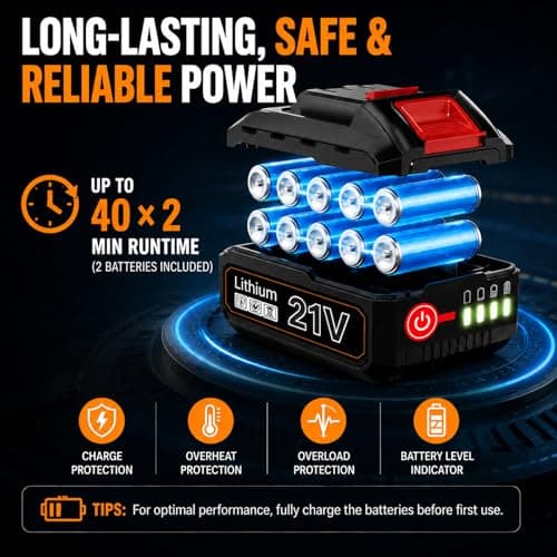 Cordless Stick Water Transfer Pump 770 GPH wih 2x4.0Ah Batteries - Thumbnail 5
