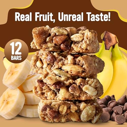 Cooper Street Banana Bread Granola Bakes (12 pack) - Individually Wrapped Soft and Chewy Breakfast Granola Bars - Nut, Dairy & Soy Free - Great As Kids Snacks For School, Hiking Or Work - Thumbnail 3