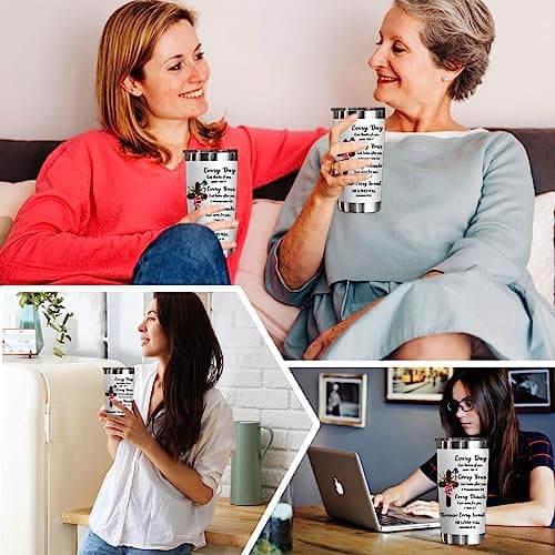 YXOTJHS Christian Gifts for Women, Inspiration Religious Gifts, Bible Verse Encouragement Gifts, Thank You & Birthday Gifts for Women, Mom, Friend, Sister - 20 Oz Stainless Steel Tumbler - Thumbnail 5