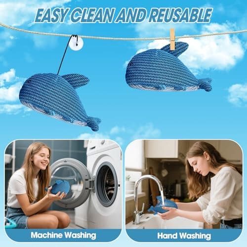 MTWEAR Hot Tub Scum Absorber, Hot Tub Accessories, Spa & Pool Scum Eliminating Balls,Hot Tub Scum Sponge for Hot Tub Oil Absorbing Sponge for Hot Tub Skimmer, Hot Tub Sponge Scum Remover (Fish) - Thumbnail 4