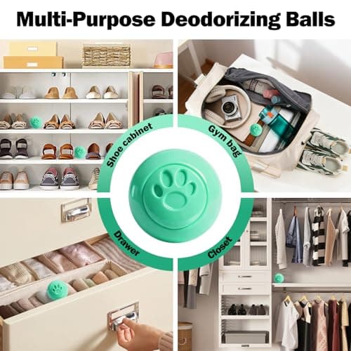 SCENTORINI Shoe Deodorizer Balls, 8 * Pure Cotton Scent Sneaker Deodorizer Balls, Odor Eliminator for Smell Shoes Boots, Long Lasting Shoe Freshener for Gym Bags, Drawers and Small Spaces - Thumbnail 5