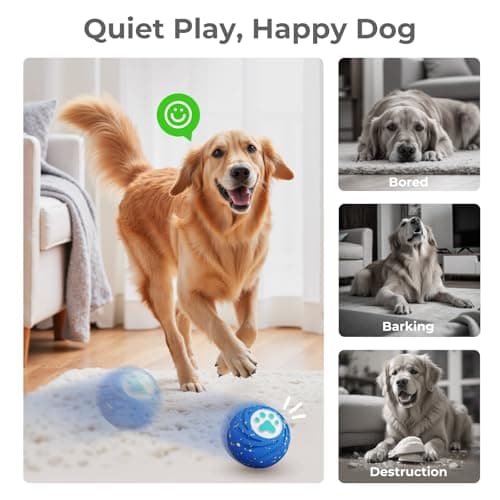 Lovkid Smart Interactive Dog Toys – Vibrating & Rolling Chew-Resistant E-TPU Dog Ball for Aggressive Chewers, USB-C Rechargeable and Waterproof, Keep Dogs Busy and Entertained - Thumbnail 3