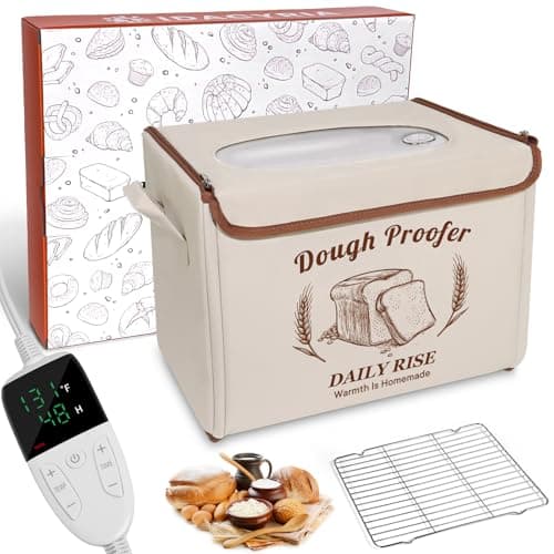 Folding Bread Proofing Box - Foldable Dough Proofer Boxs, with 6-speed 50-131℉ Temp Control & 9-speed 48H Timer, Fermentation box for Sourdough, Pizza, Yogurt, Kombucha - Image 1